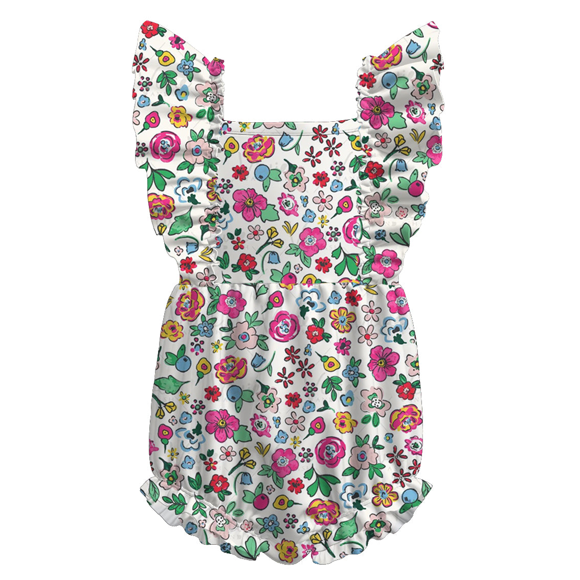 （Pre Order）Mommy and Me Spring＆Summer Floral Print Dress,Romper