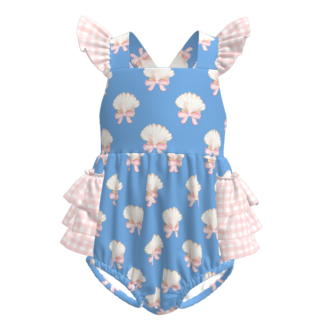 （Pre Order）Toddler Girls Spring and Summer Fruit＆Bow Print Romper