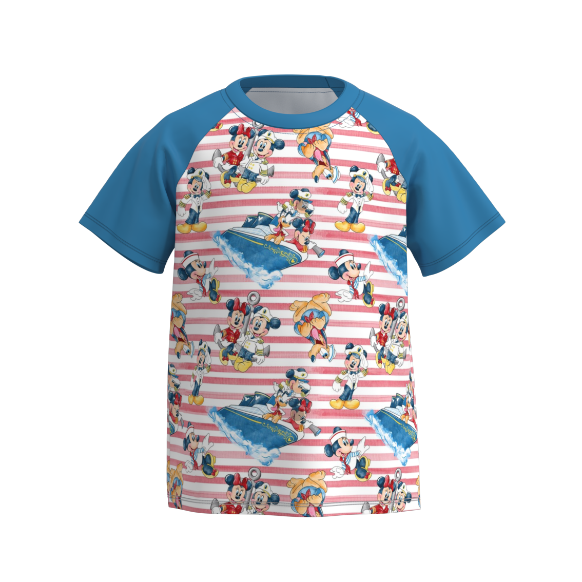 （Pre Order）Boy's Cow Disney Print Raglans Top