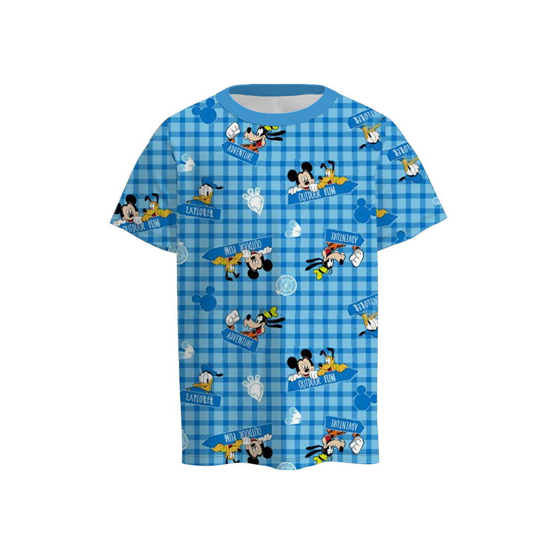 （Pre Order）Boys Summer Mickey Print Short Sleeves Top