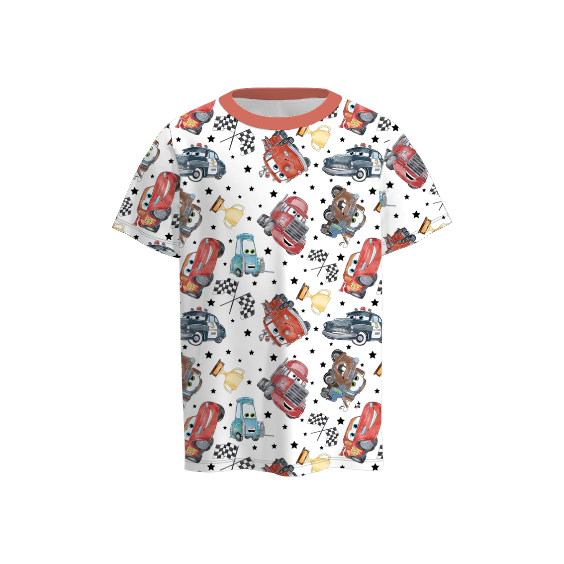 （Pre Order）Boys Summer Cars Pixar Print Shirt