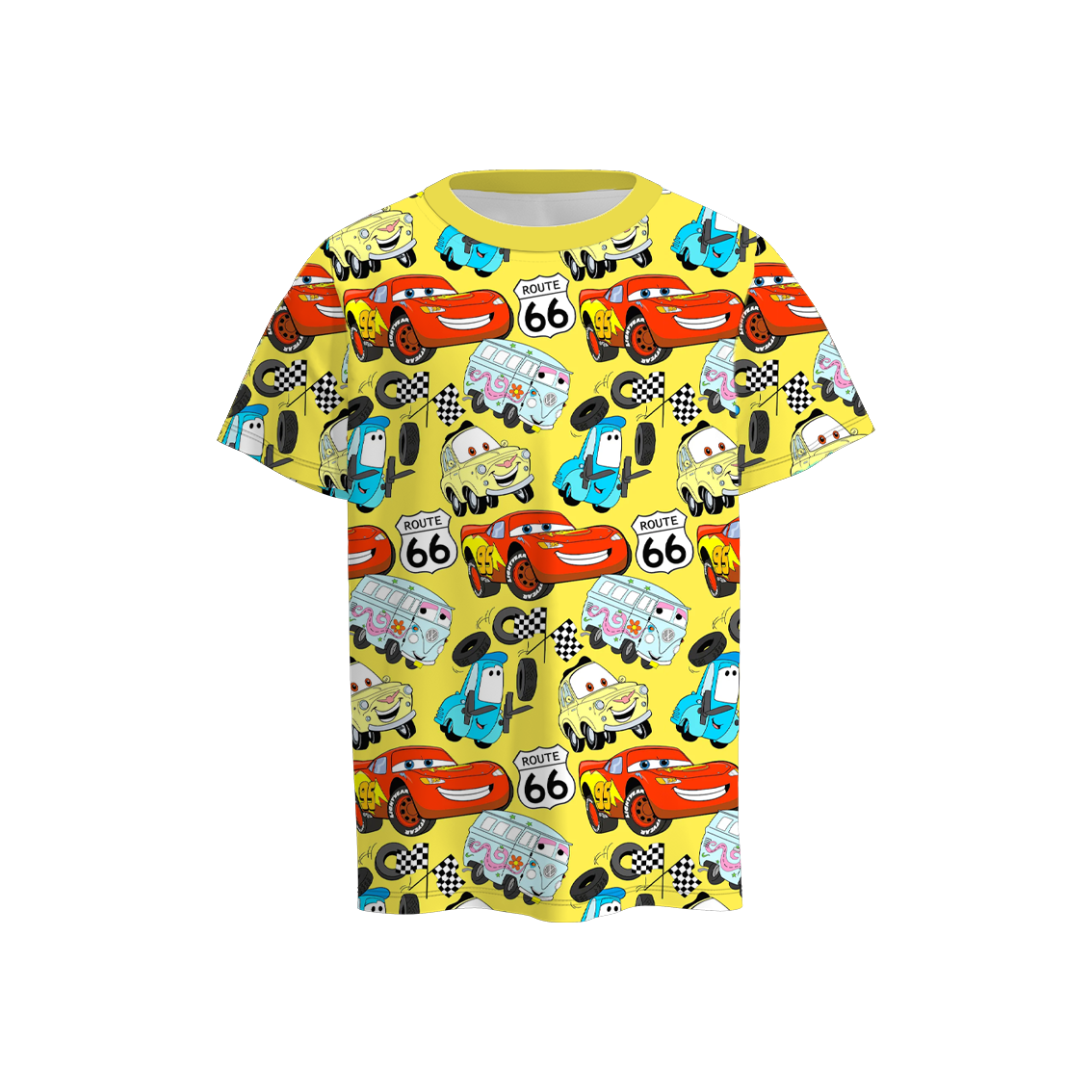 （Pre Order）Boys Summer Cars Pixar Print Shirt