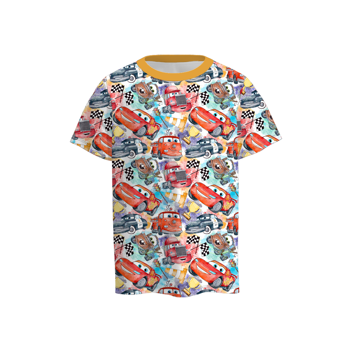 （Pre Order）Boys Summer Cars Pixar Print Shirt