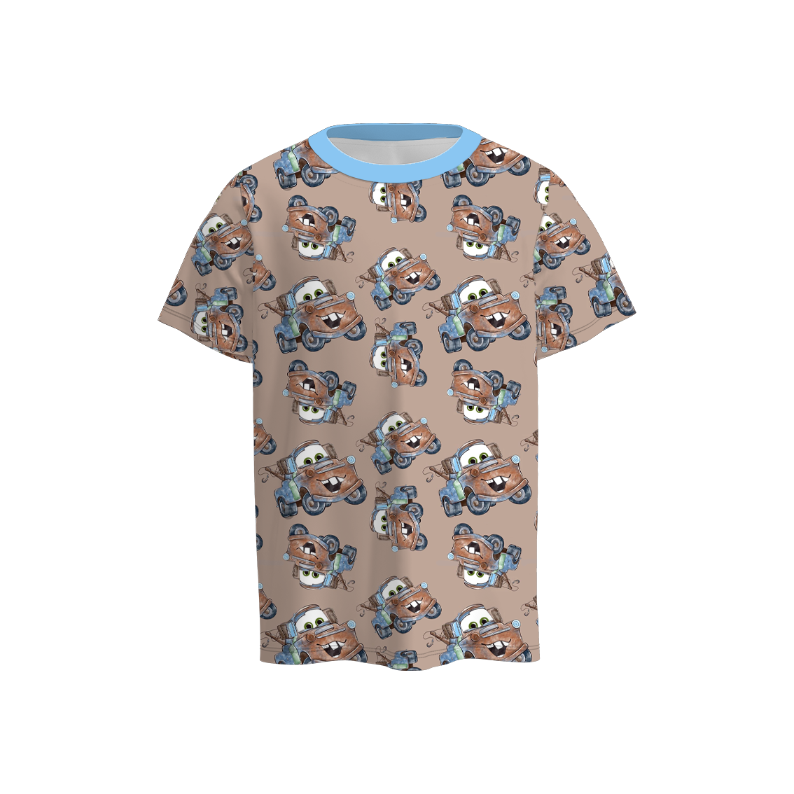 （Pre Order）Boys Summer Cars Pixar Print Shirt