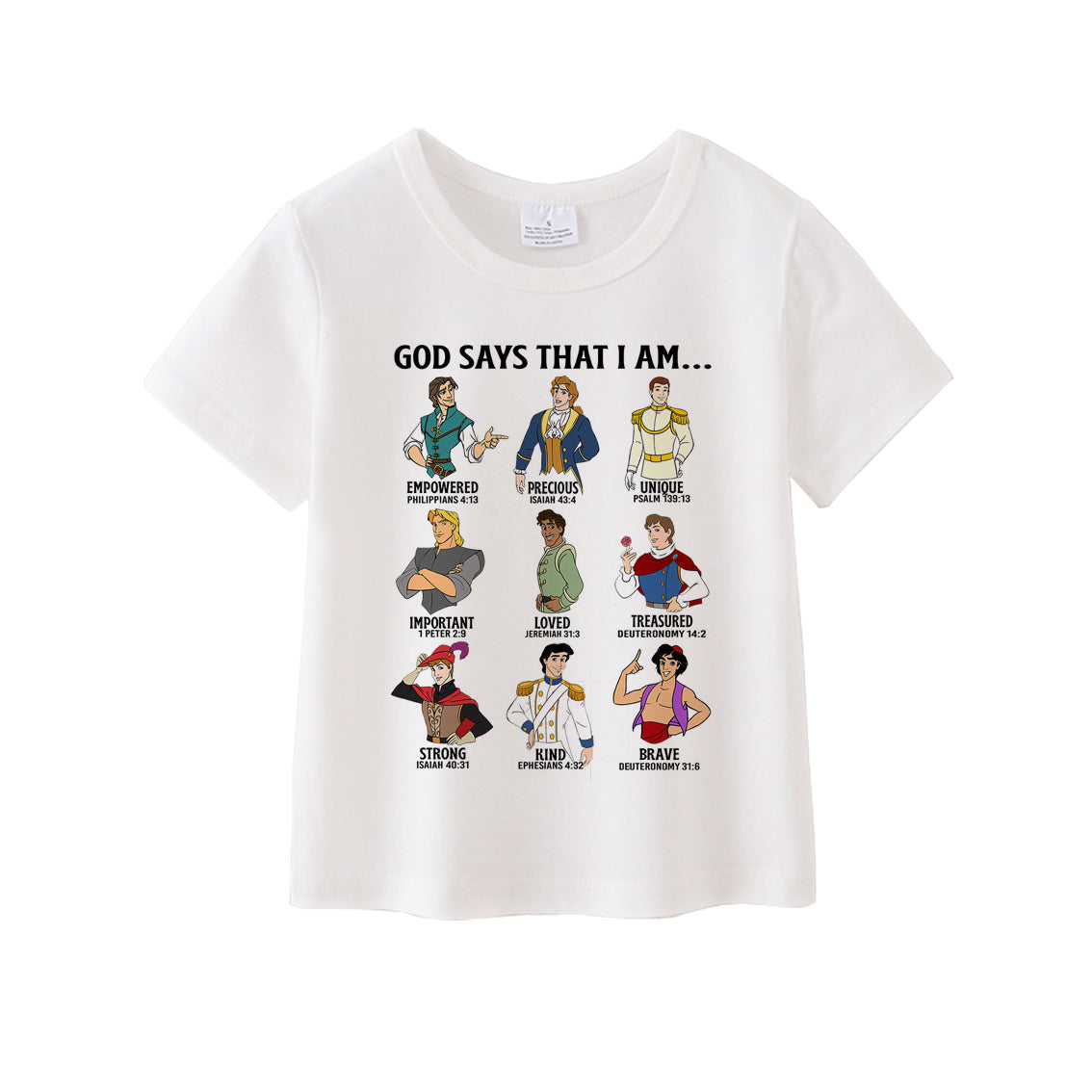 （Pre Order）Unisex God Say I Am Cotton White Top