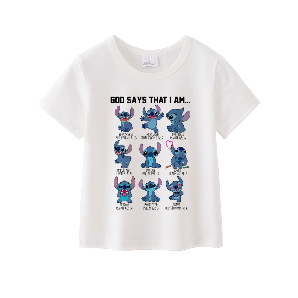 （Pre Order）Unisex God Say I Am Cotton White Top