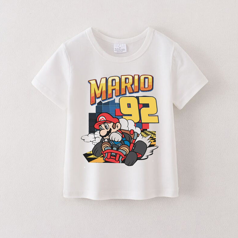 （Pre Order）Summer Boys Cotton Cartoon Print T-shirt