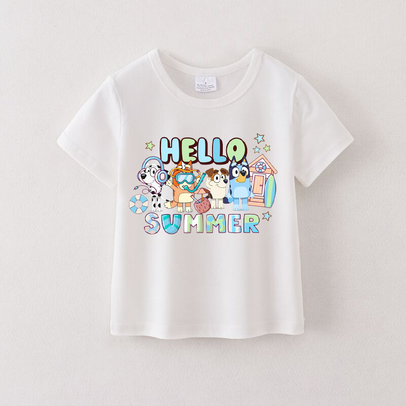 （Pre Order）Summer Cotton Cartoon Print T-shirt