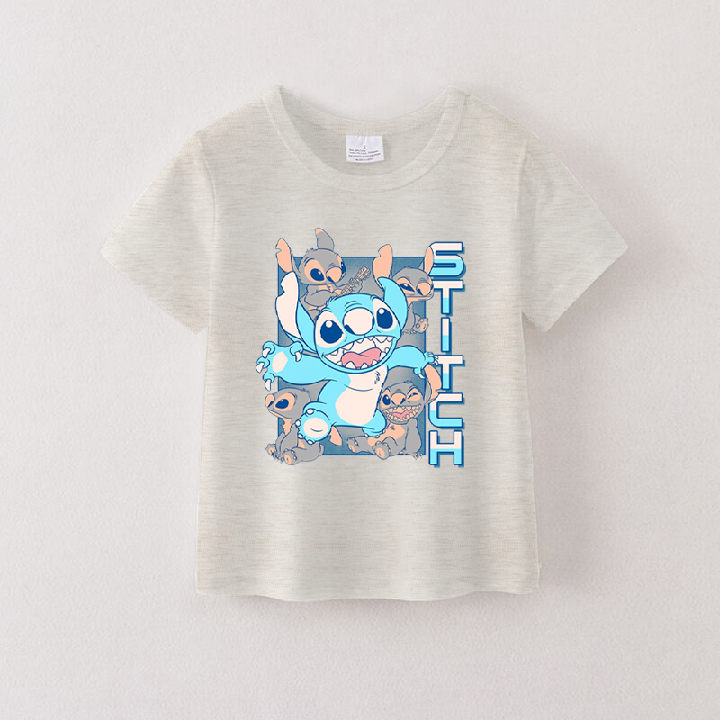 （Pre Order）Summer Girls Cotton Cartoon Print T-shirt