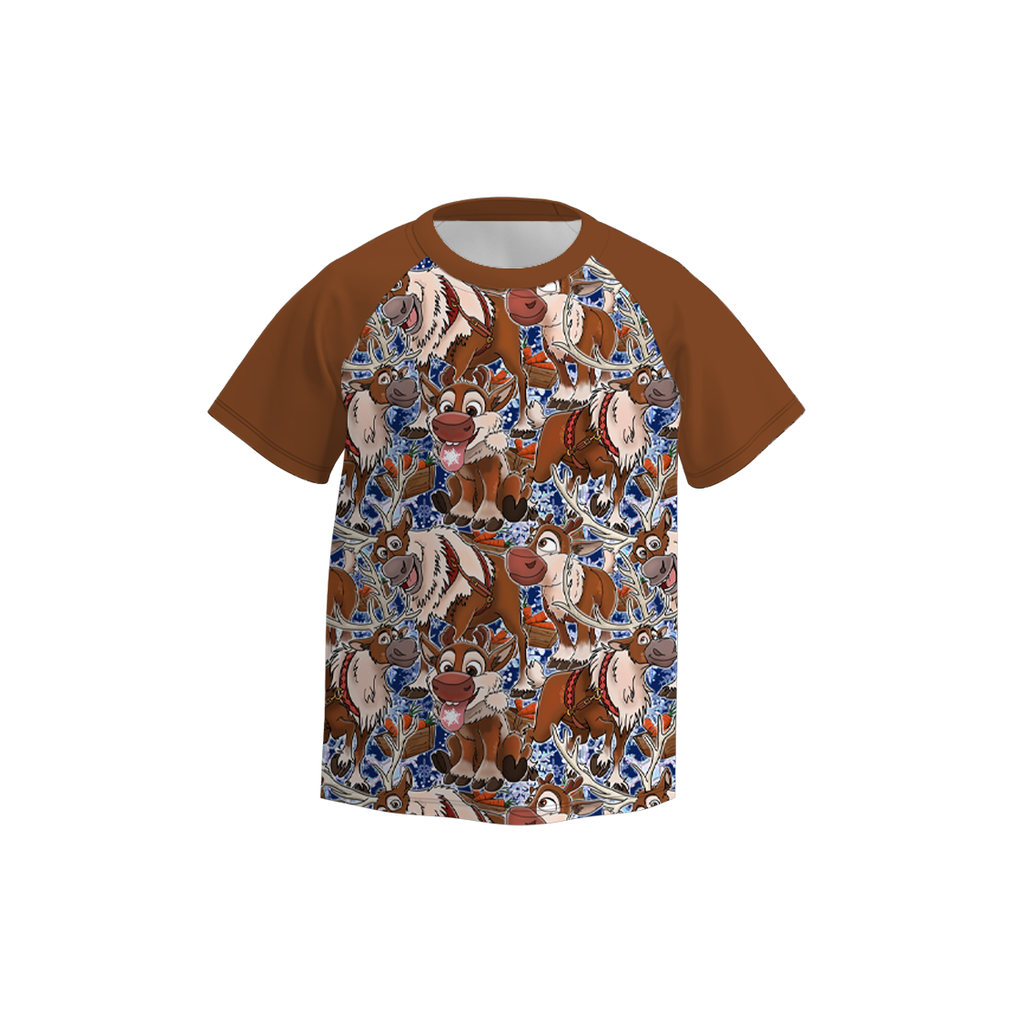 （Pre Order）Boys Summer Frozen Print Short Sleeves Top