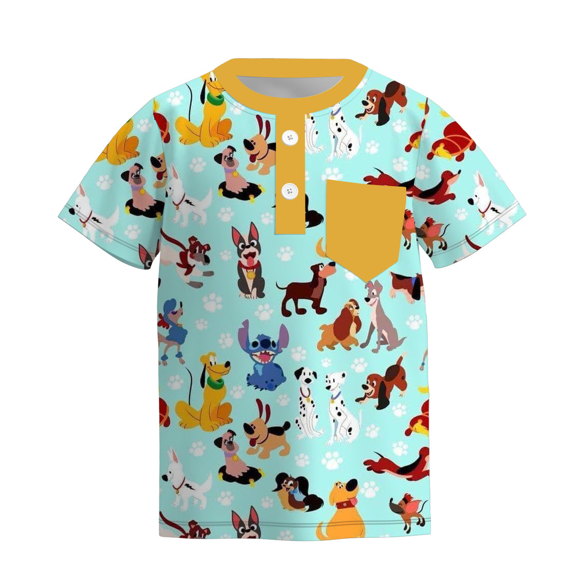 （Pre Order）Boys Cute Cartoon Print T-shirt