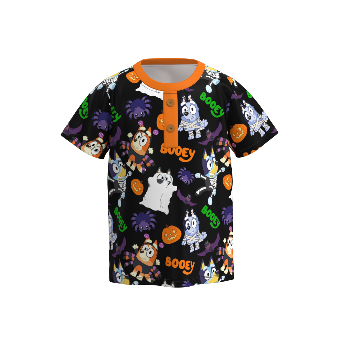 （Pre Order）Boys Halloween Cartoon Print Top