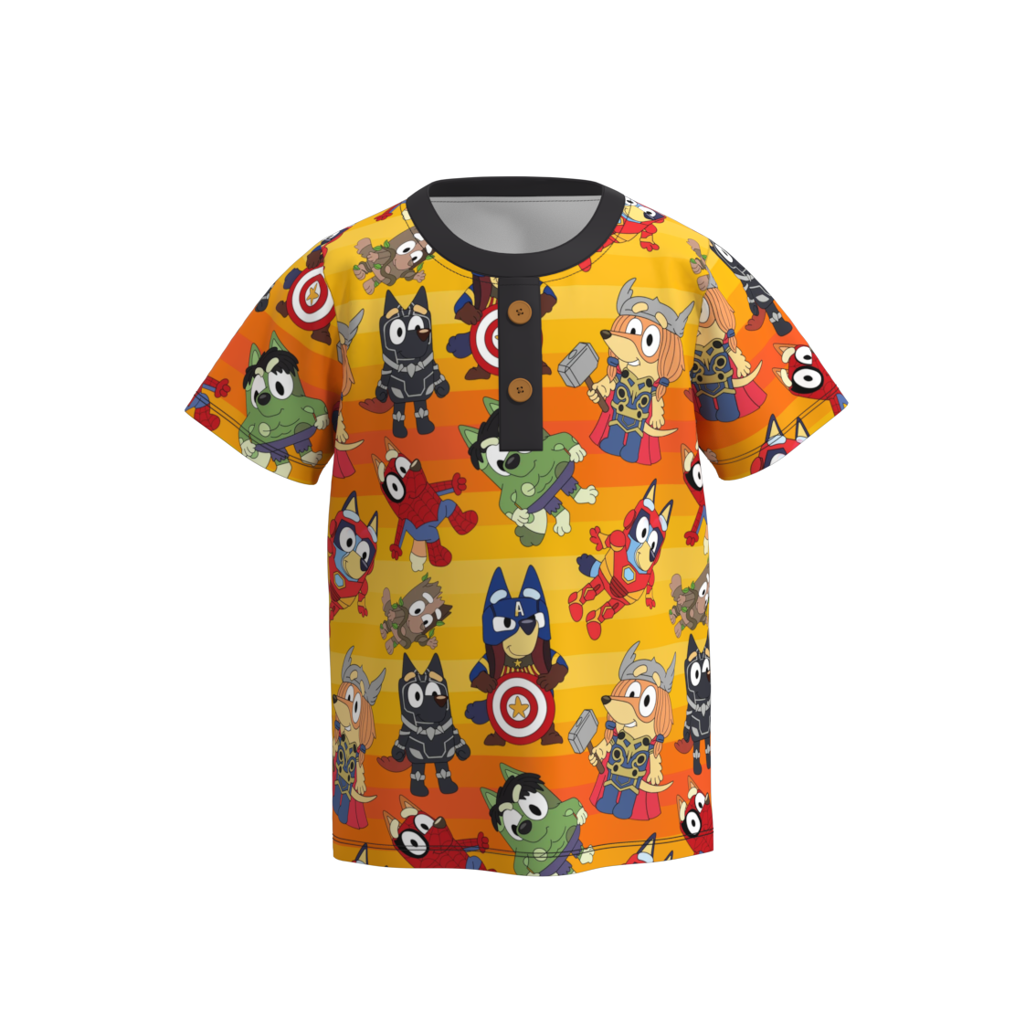 （Pre Order）Boys Halloween Cartoon Print Top