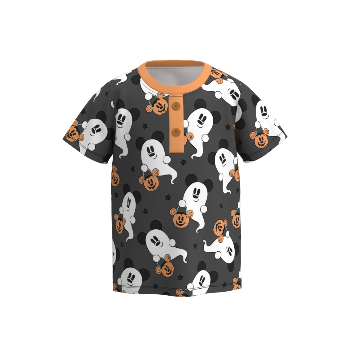 （Pre Order）Boys Halloween Cartoon Print Top