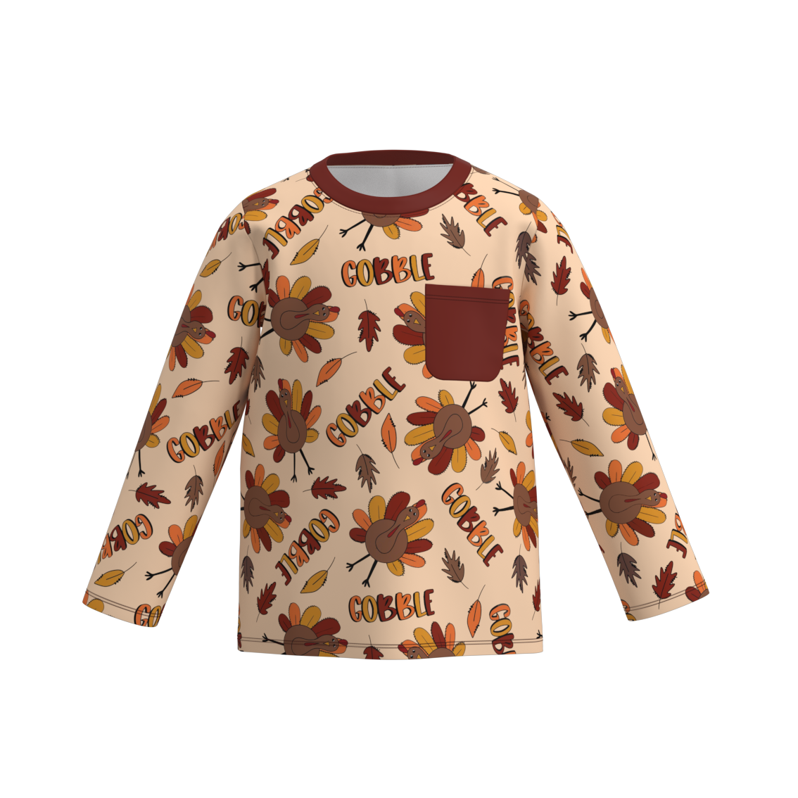 （Pre Order）Boys Thanksgiving Print Top