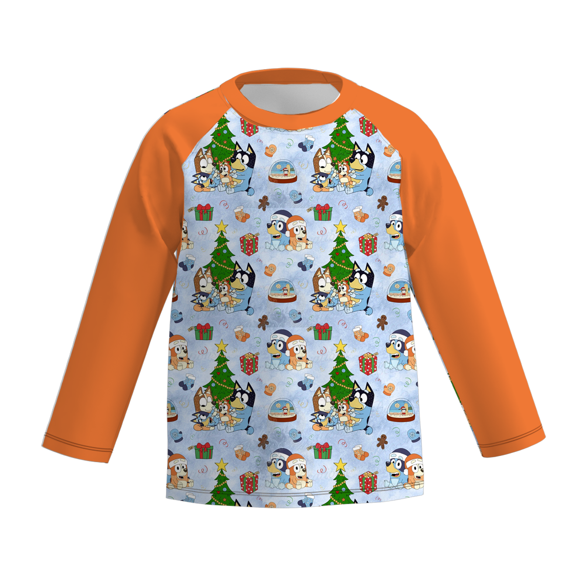 （Pre Order）Boys Christmas Cartoon Print Top