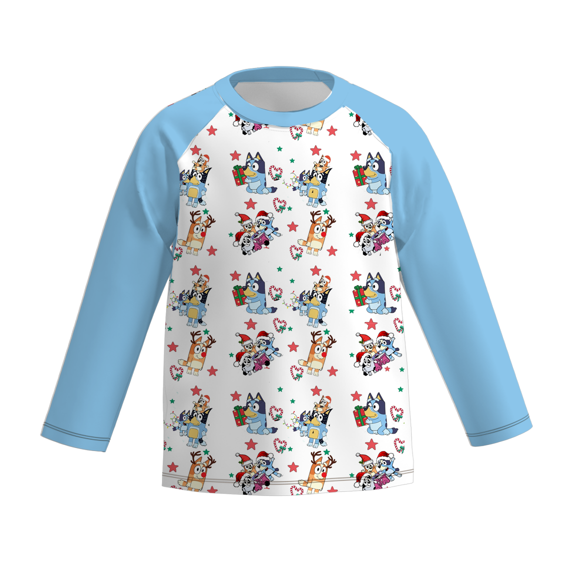 （Pre Order）Boys Christmas Cartoon Print Top