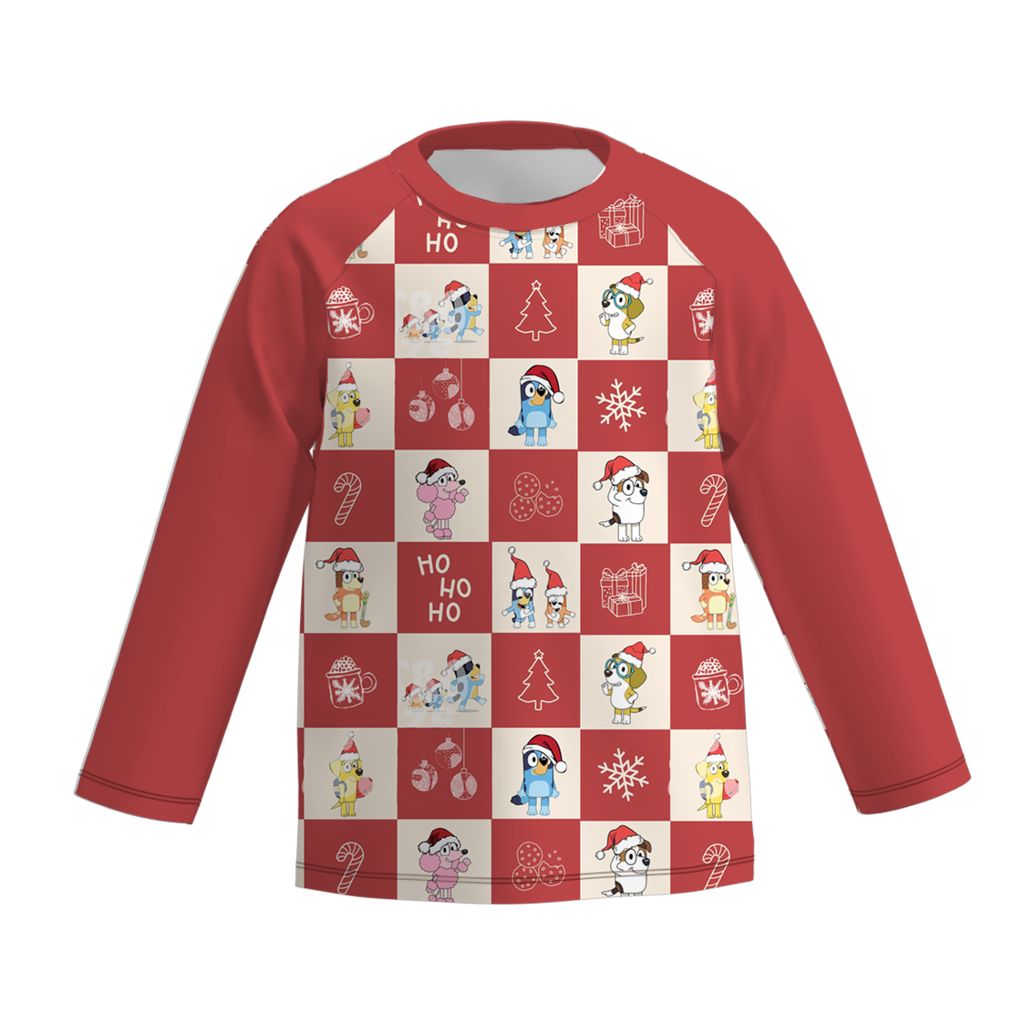 （Pre Order）Boys Christmas Cartoon Print Top