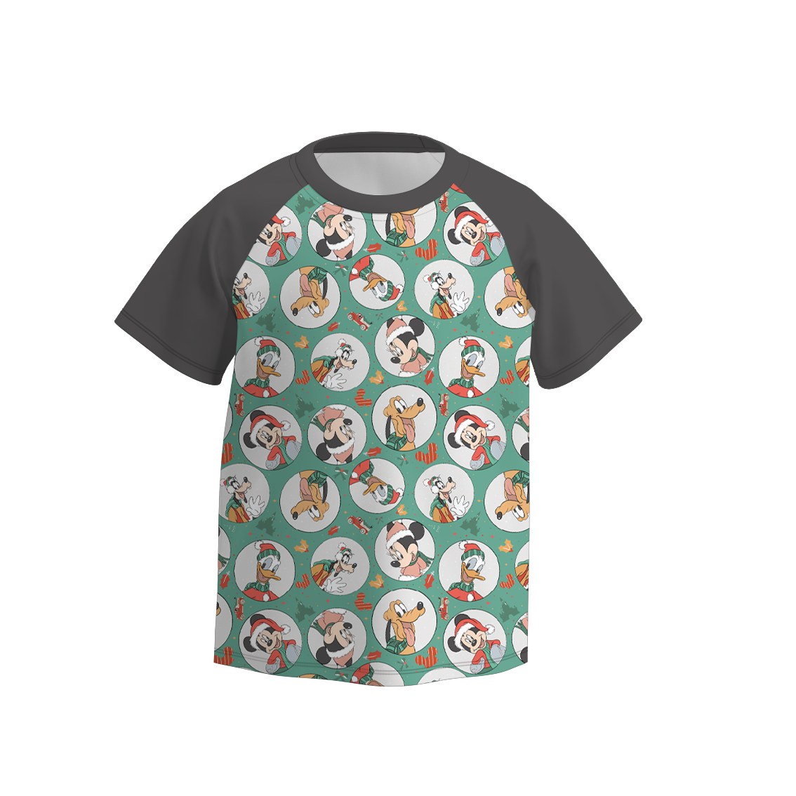 （Pre Order）Boys Christmas Cartoon Print Top