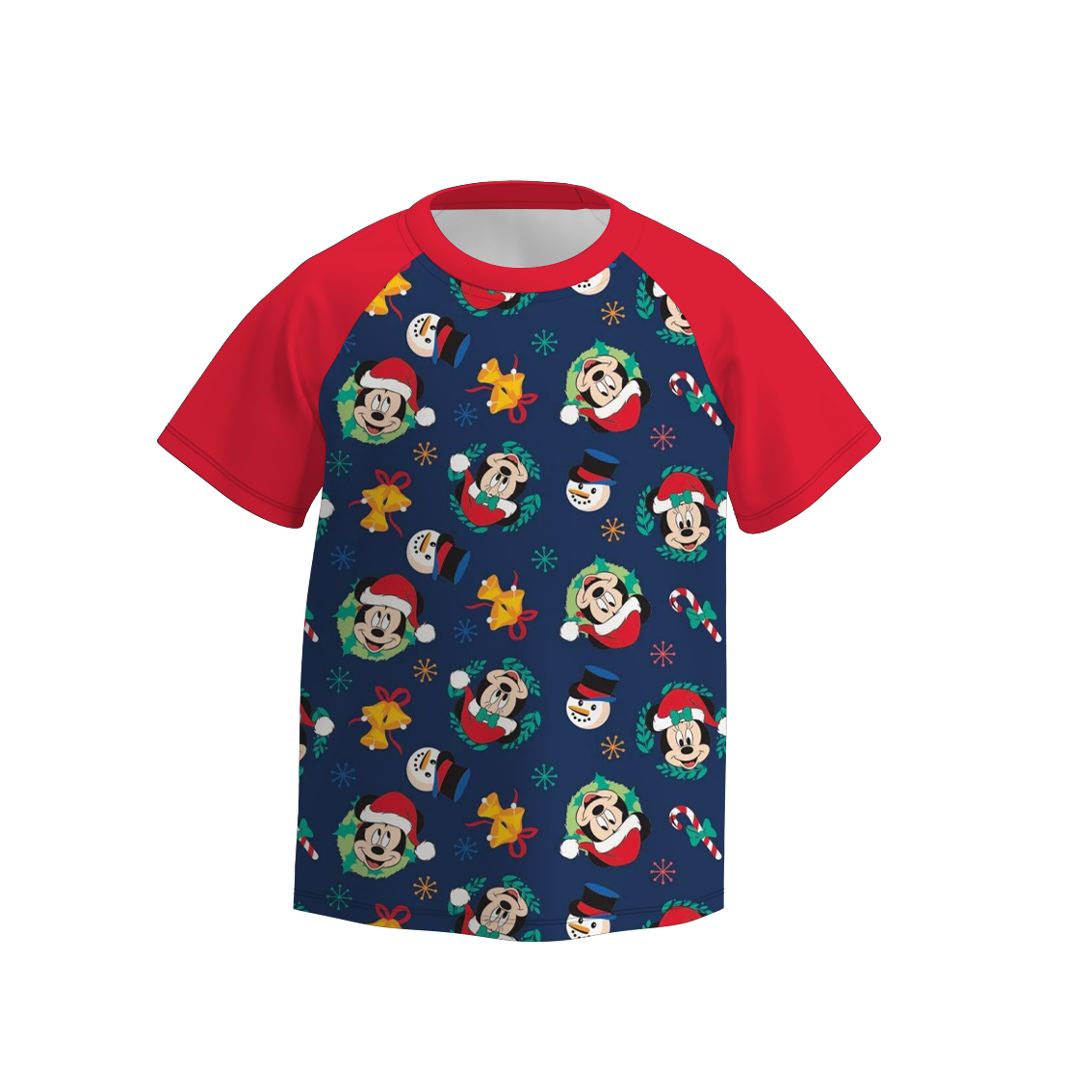 （Pre Order）Boys Christmas Cartoon Print Top