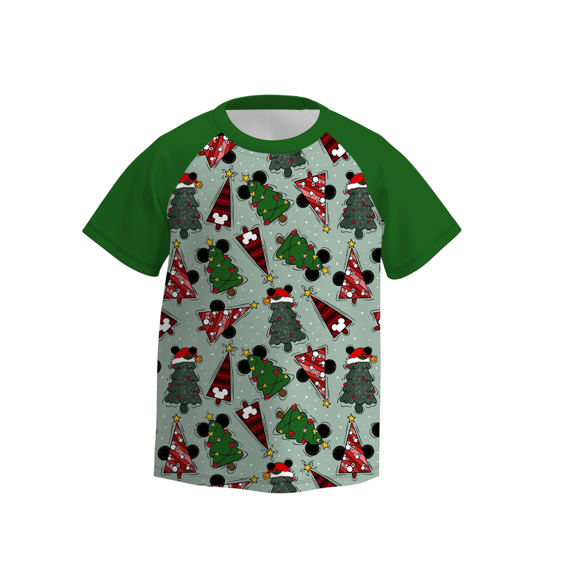 （Pre Order）Boys Christmas Cartoon Print Top