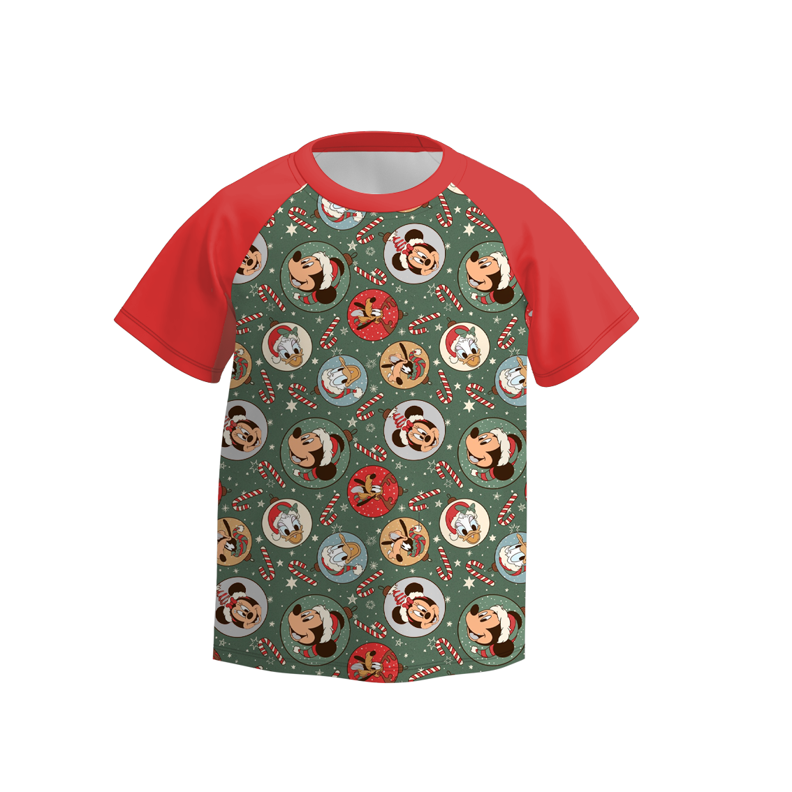 （Pre Order）Boys Christmas Cartoon Print Top