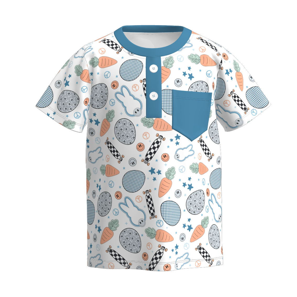 （Pre Order）Boys Easter Bunny Print Top