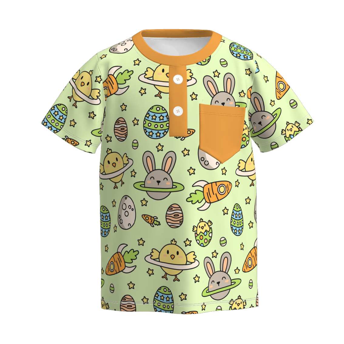 （Pre Order）Boys Easter Bunny Print Top