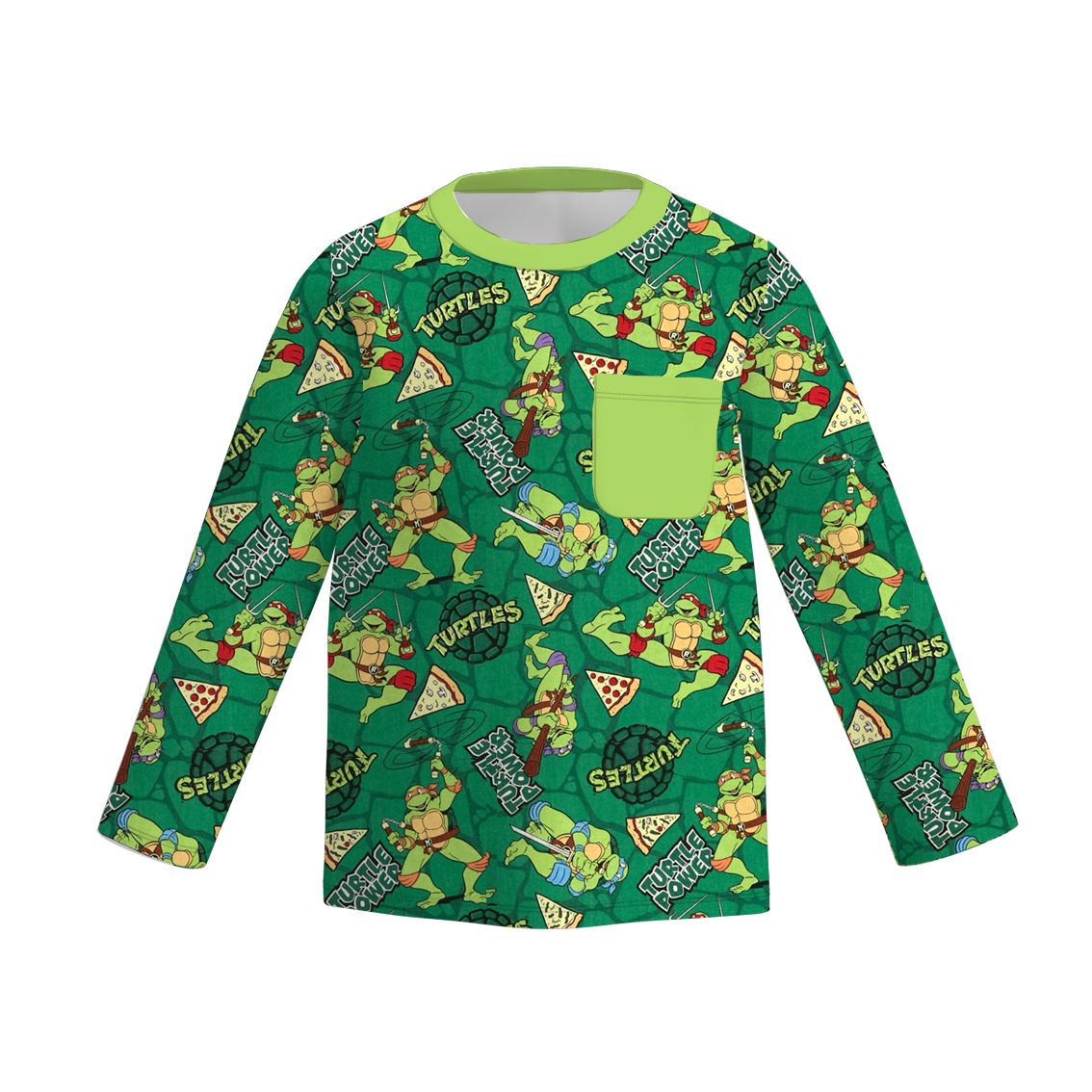 （Pre Order）Boys Fall Cartoon Turtle Print Top