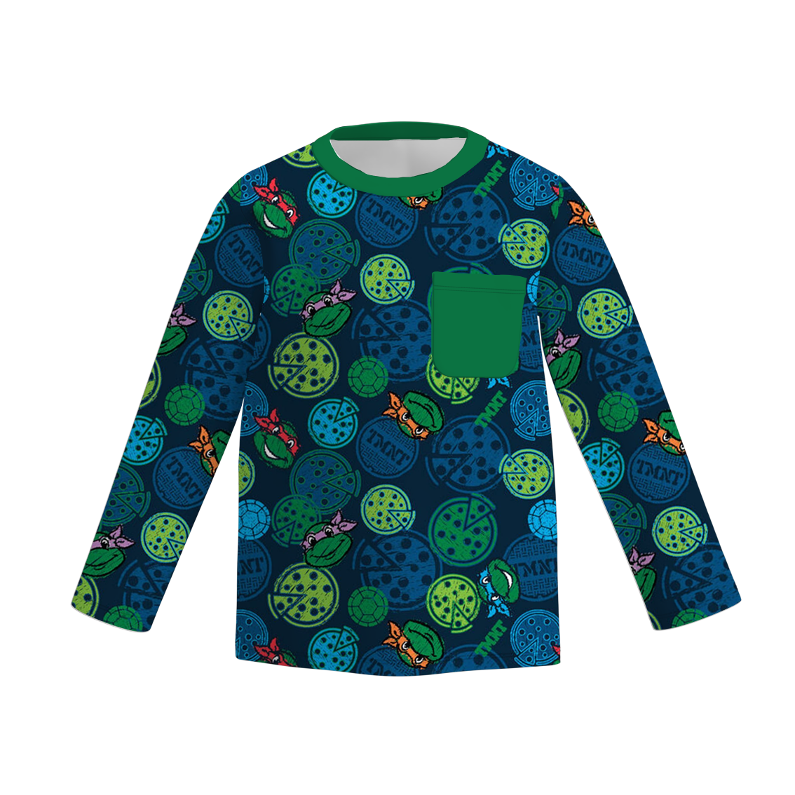 （Pre Order）Boys Fall Cartoon Turtle Print Top