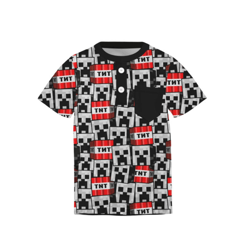 （Pre Order）Boys Game Character Print Top