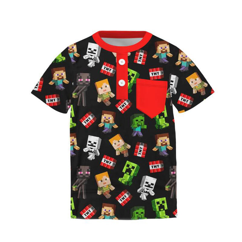 （Pre Order）Boys Game Character Print Top