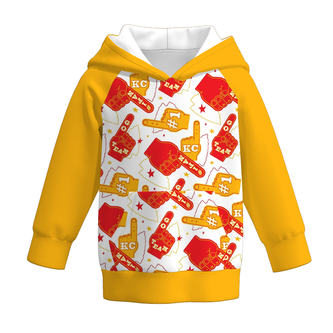 （Pre Order）Boys Football Print Hoodie