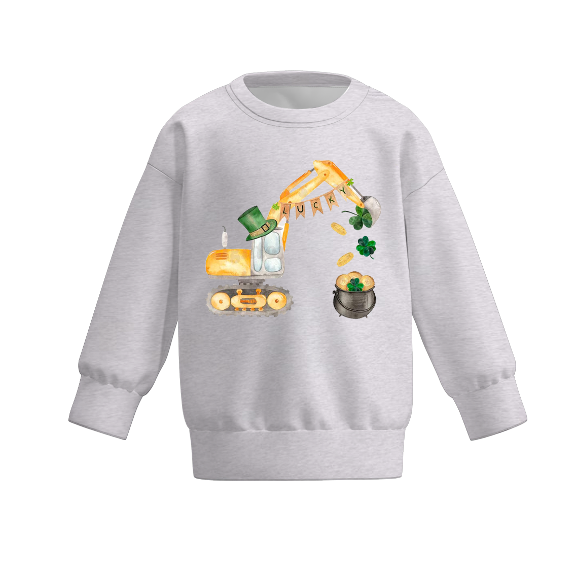 （Pre Order）Boys St.Patrick's Day Shamrock Print Sweatshirt