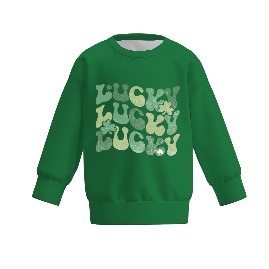 （Pre Order）Boys St.Patrick's Day Shamrock Print Sweatshirt