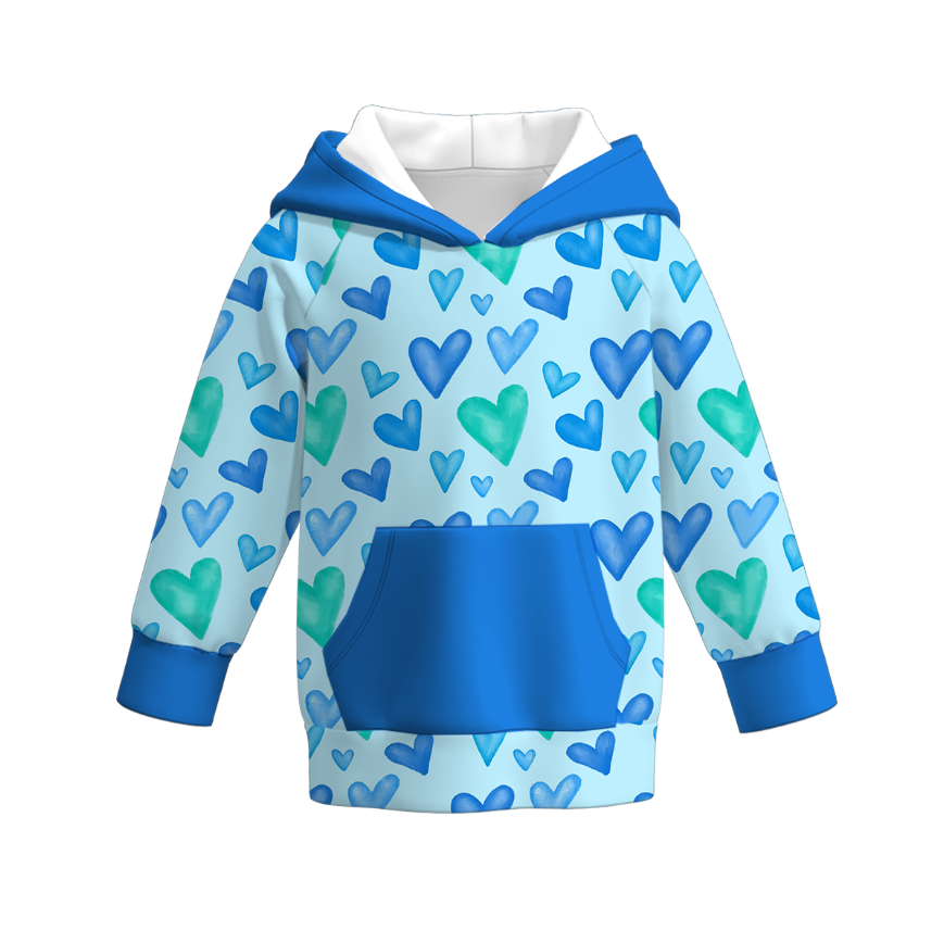 （Pre Order）Boys Valentine's Day Print Hoodie