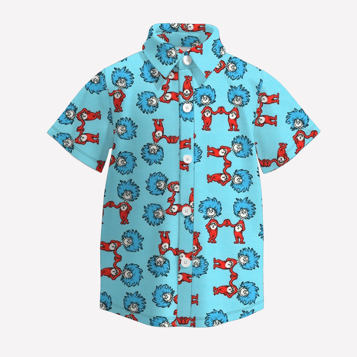 （Pre Order）Boys Spring and Summer DR SEUSS Print Four-way Stretch Shirt