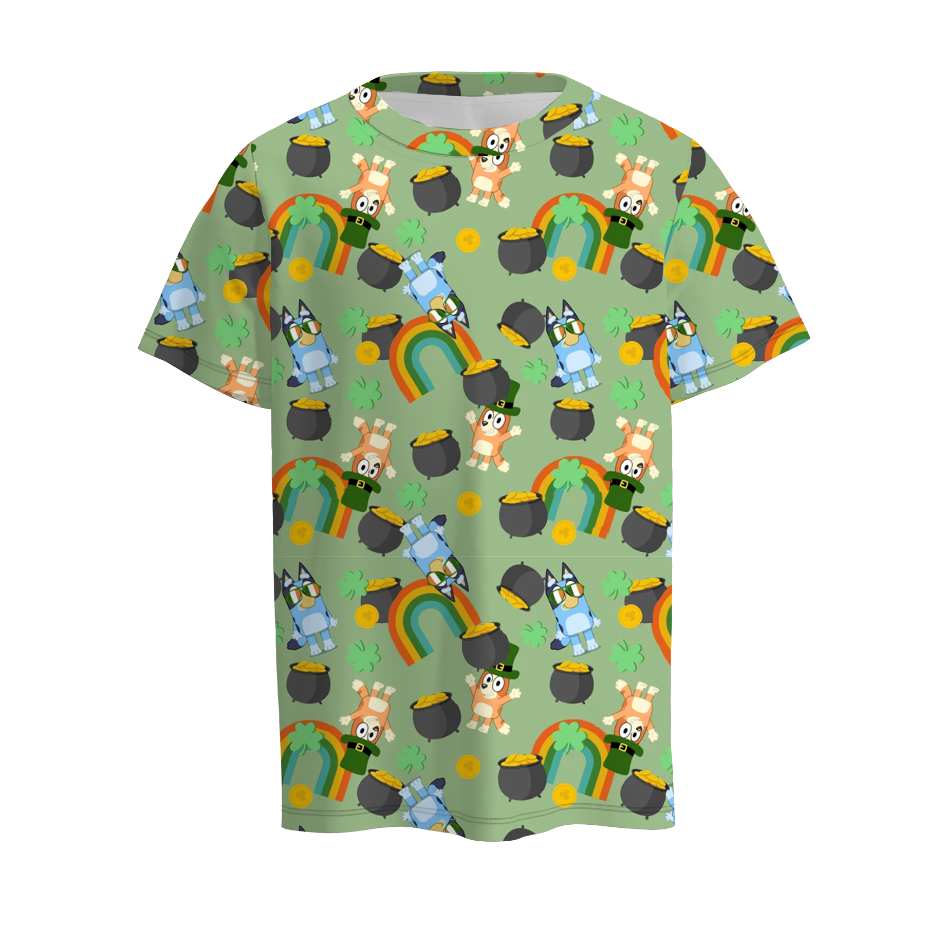 （Pre Order）Boys St.Patrick's Day Shamrock Print Top