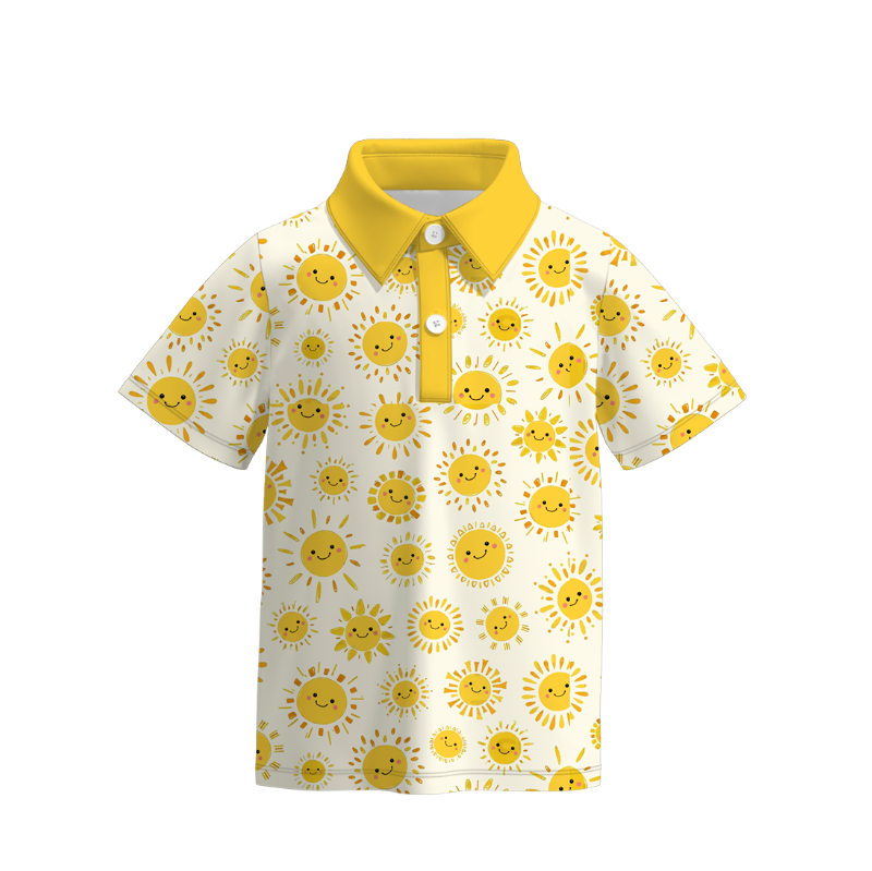 （Pre Order）Boys Summer Seaside Print Top