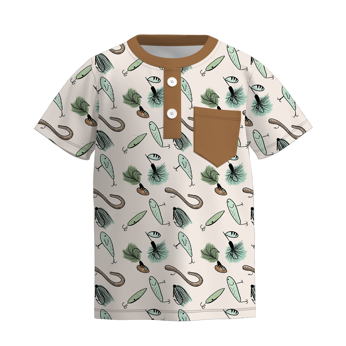 （Pre Order）Boys Summer Seaside Print Top