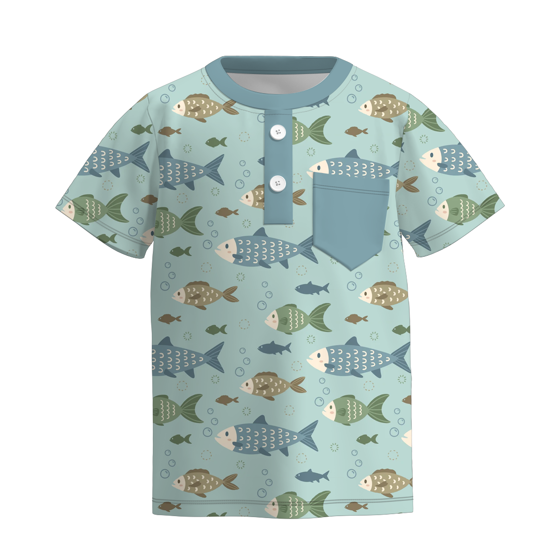 （Pre Order）Boys Summer Seaside Print Top