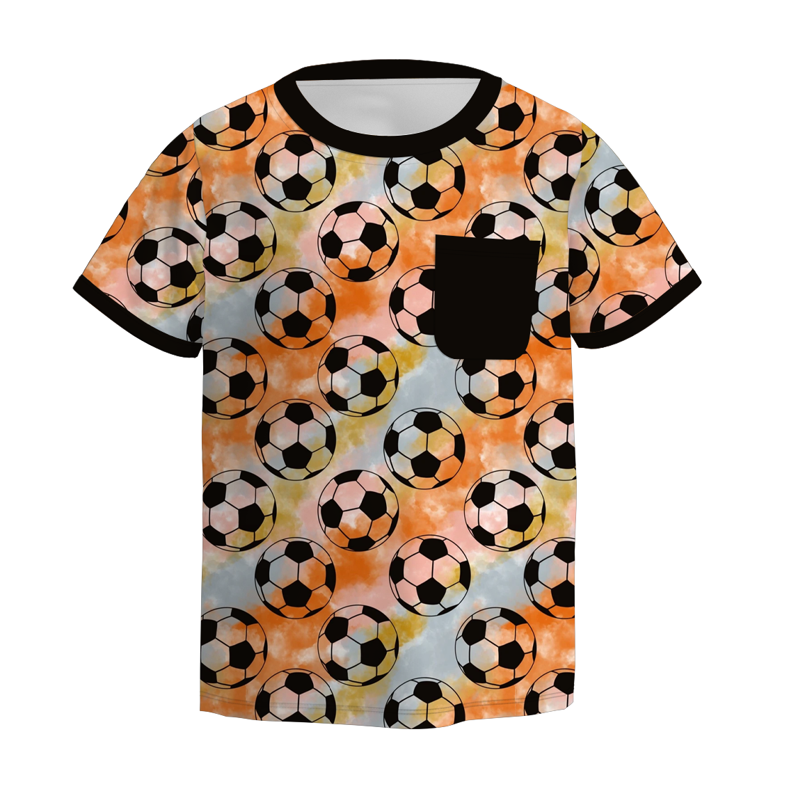 （Pre Order）Boys Spring and Summer Soccer Print Top