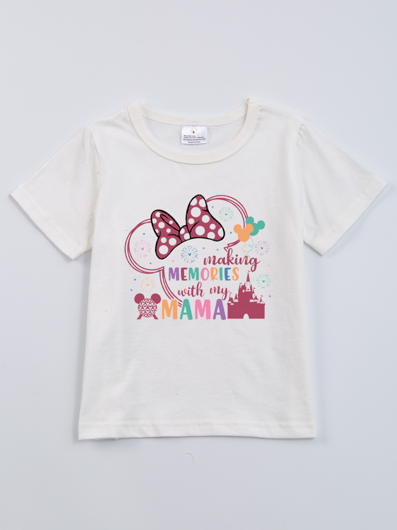 (Pre Order)Exclusived Mommy and Me Micky Cotton T-Shirts