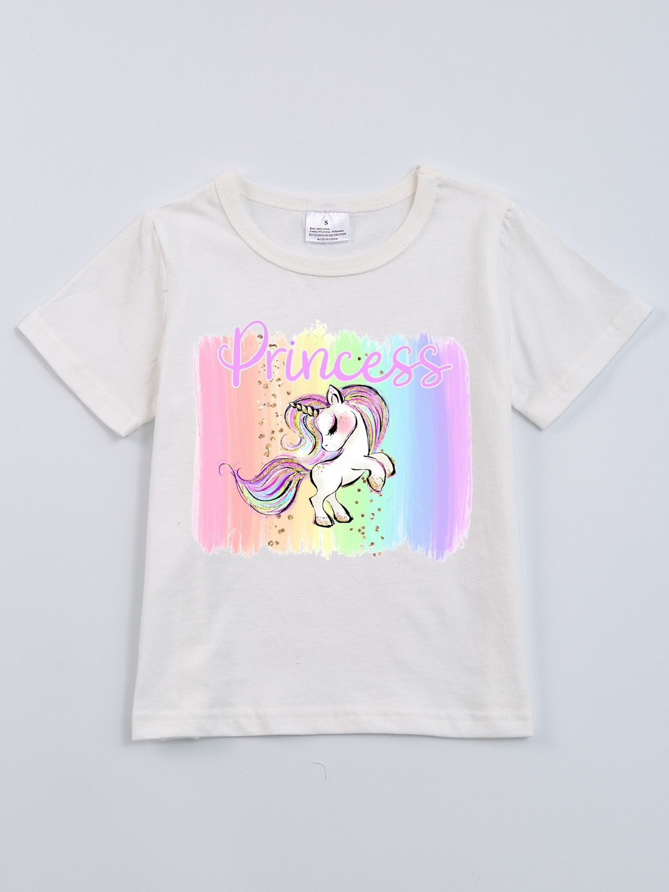 (Pre Order)Exclusived Summer Girls' Cartoon Printed T-Shirts