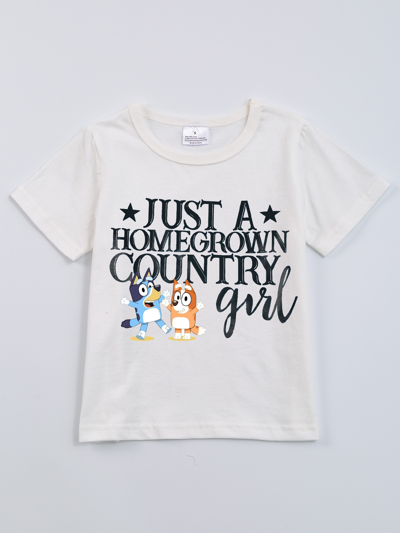 (Pre Order)Exclusived Summer Girls' Cartoon Printed T-Shirts