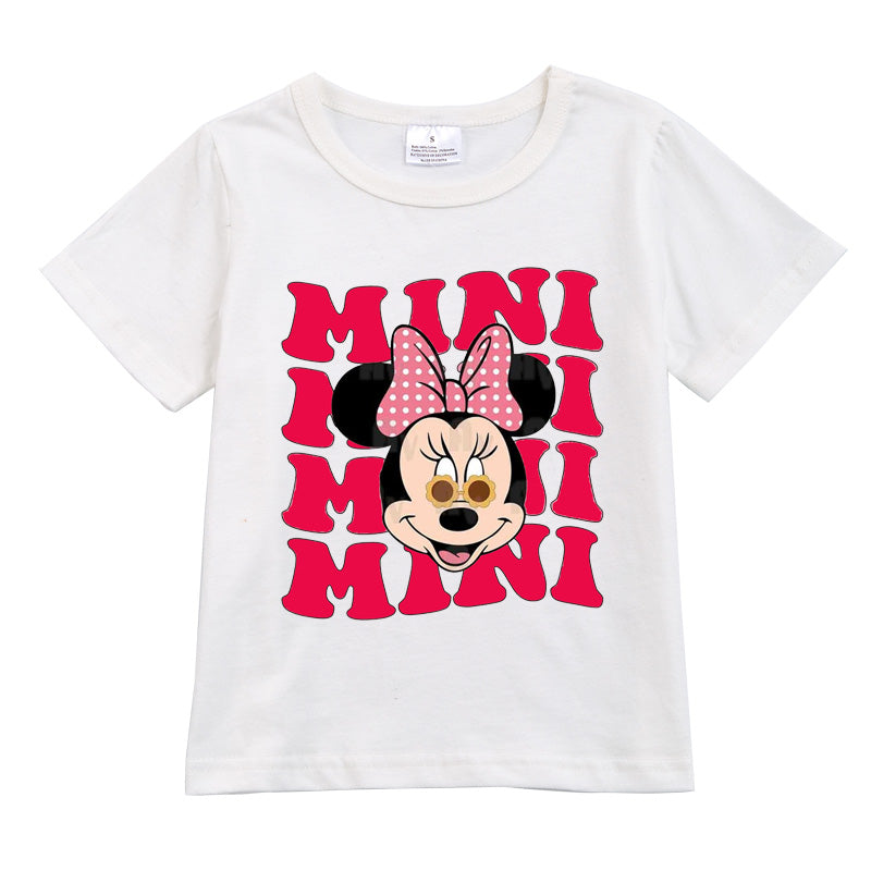 （Pre Order）Exclusived Girls Micky Mommy and Me Cotton T-Shirts