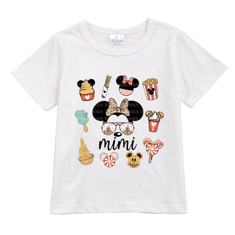 （Pre Order）Exclusived Girls Micky Mommy and Me Cotton T-Shirts