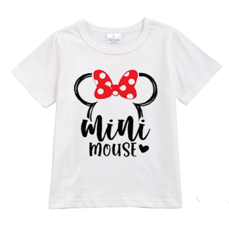 （Pre Order）Exclusived Girls Micky Mommy and Me Cotton T-Shirts