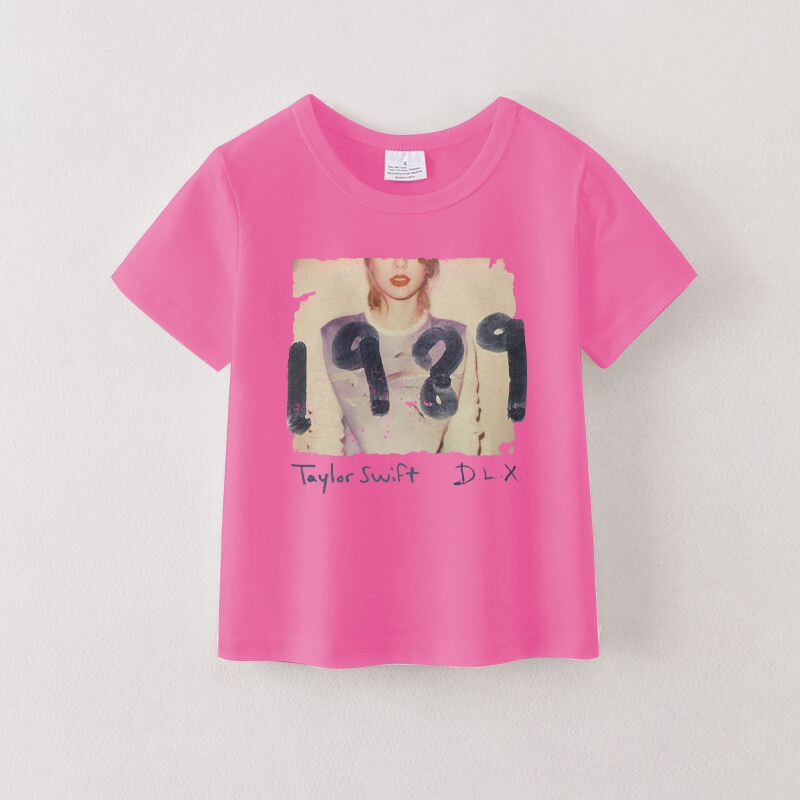 (Pre Order)Mommy & Me Hot Pink Short Sleeves Cotton T-Shirts