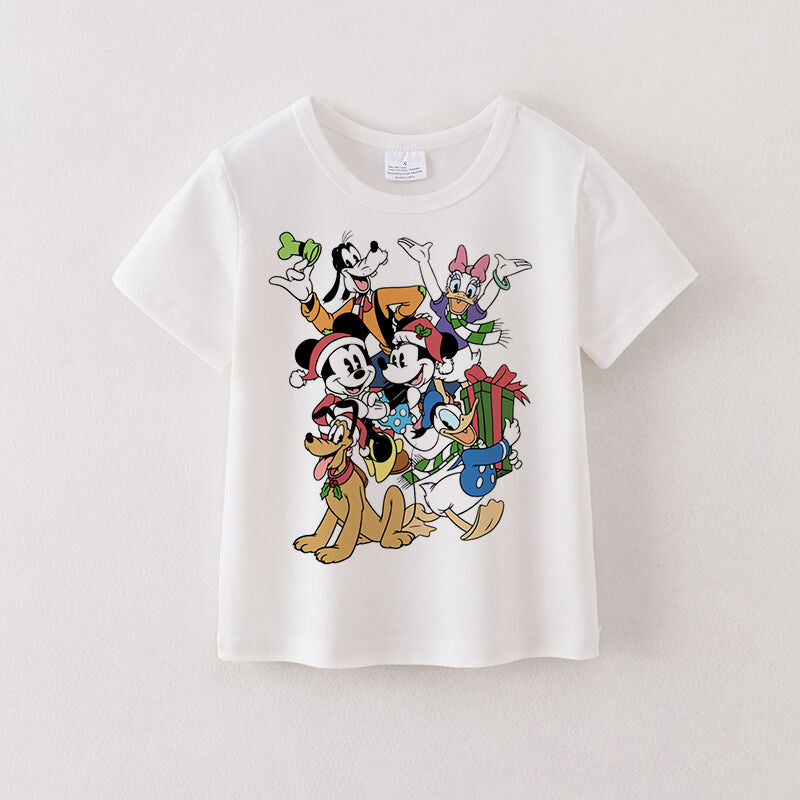 （Pre Order）Christmas Cartoon Print Cotton Top